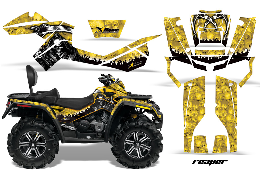 Can-Am Outlander MAX Graphics Kit-WEB Reap Y